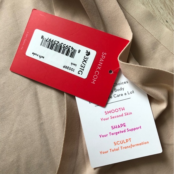 NWT Spanx Thinstincts Smooth Tank in Soft Nude Size 3X - Picture 6 of 8